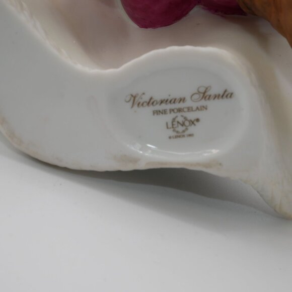Victorian Santa Fine Porcelain Figurine By Lenox 1993 Vintage - Picture 5 of 13